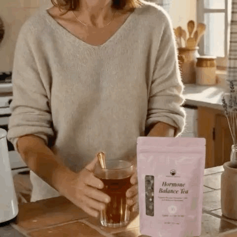 Thé Ménopause™ – Bouffées de Chaleur, Sommeil & Équilibre Hormonal